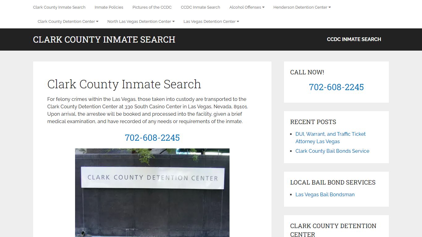 Clark County Inmate Search - Clark County Inmate Search